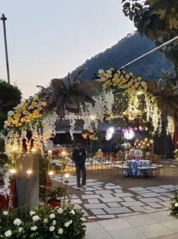 Outdoor Wedding Lawn at Granny's Den Resort near Dhanolti Uttarakhand